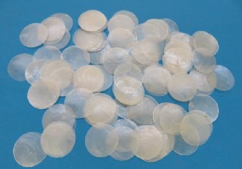 Round Capiz Shells for Shellcraft <font color=red>Wholesale</font> 2-1/2 inches - 700 @ .14 each