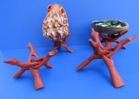 8 inches Wooden Cobra Tripod Stands  <font color=red> Wholesale</font>- 192 @ $1.50 each (DELIVERY SIGNATURE REQUIRED)