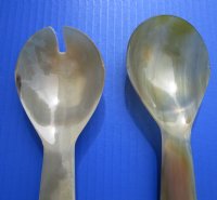 9 inches Buffalo Horn Salad Server Set - $20.99 a set;   <FONT COLOR=RED> SALE 2 @ $9.60 EACH; 6 @ $8.65 EACH </FONT>