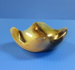 4-1/4 inches Horn Bowl with a Wavy Edge - $10.99 each; <font color=red> CLOSEOUT PRICING</FONT> 2 @ $6.40 each; 8 @ $5.60 each