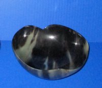 6-1/4 inches Heart Shape Bowls Made Out of Buffalo Horn - $18.99 each; <font color=red> CLOSEOUT SALE </font> 2 @ $9.60 each; 6 @ $8.65 each