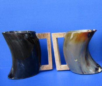 7-1/2 inches Large Polished Horn Beer Pitcher  <font color=red> Wholesale</font> - 4 @ $30 each <font color=red> (CLOSEOUT 5 @ $18.00 each) </font>