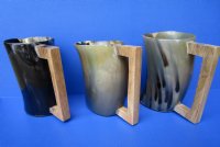 7-1/2 inches Large Polished Horn Beer Pitcher  <font color=red> Wholesale</font> - 4 @ $30 each <font color=red> (CLOSEOUT 5 @ $18.00 each) </font>