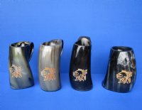 6 inches Engraved Viking Horn Mug, Tankard with Indian Chief (16 ounce) -- $36.99 each <font color=red> (CLOSEOUT $22.40 EACH)</FONT>