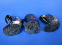 6 inches Engraved Horn Mug made from Ox Horn  - $36.99 each; 2 @ $34.00 each  <font color=red> (CLOSEOUT $22.40 EACH)</FONT>