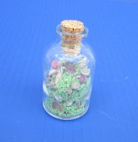 2 ounces Souvenir Bottle of Shells and Sand - <font color=red> Wholesale</font> Case of 192 @ .50 each