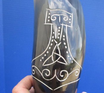 11 to 13 inches Decorative Carved Drinking Horn with Stand for Sale - $23.99  <font color=red> (CLOSEOUT $15.99 EACH)</FONT>