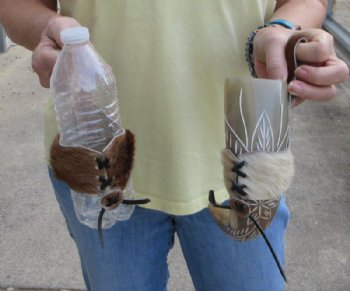 Adjustable Goat Skin Drinking Horn Holster - 3 @ $7.95 each