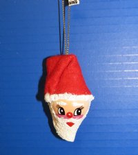 2 -1/4 inches Seashell Santa with Red Cap Beach Christmas Ornaments - 10 @ $3.95 each
