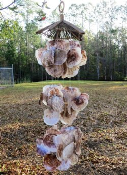 38 inches long Saddle Oyster Shell Wind Chime - $18.99 each