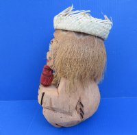 Carved Coconut Monkey with Maracas Novelties - 15 @ $5.25 each; <font color=red>Wholesale</font> 30 @ $3.50 each