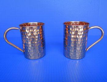 Moscow Mule Hammered Copper Mugs 3 X 4 Inches - 2 @ $15.20 each <font color=red> (CLOSEOUT 2 @  $11.20 EACH)</FONT> 