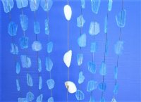 19 inches Hanging Driftwood with Seashells and Sea Glass Wind Chimes, Wall Decor <font color=red>Wholesale</font>- 24 @ $4.00 each