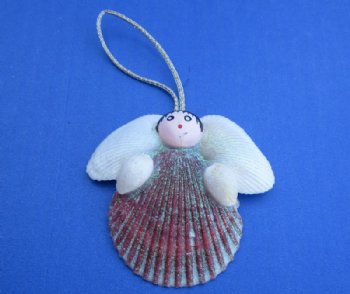 Pecten Nobilis Seashell Angel Ornaments - 12 @ $2.25 each