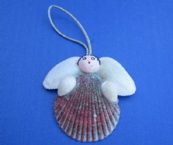 Pecten Nobilis Seashell Angel Ornaments - 12 @ $2.25 each