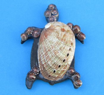  Abalone Shell Turtle Refrigerator Magnets 3-1/2 inches - 10 @ $2.40 each @ 