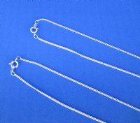 18 inches Electroplated Thin Silver Chains <font color=red> Wholesale</font>  in Buk  - Case of 50 @ $2.25 each