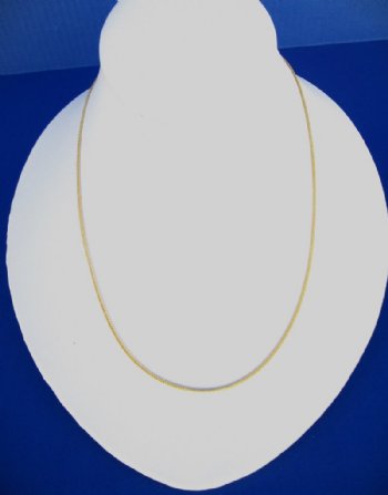 18 inches Electroplated Thin Gold Chain Necklaces for Men and Women for Sale in Bulk -10 @ $3.60 each