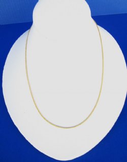 18 inches Electroplated Thin Gold Chain Necklaces<FONT COLOR=RED> Wholesale</font>  for Men and Women for Sale in Bulk - Case of 50 @ $2.25 each