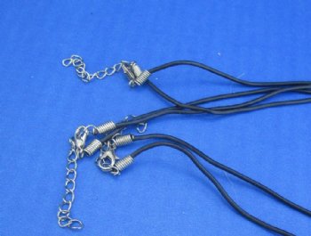 Genuine Alligator Tooth Necklace with Silver Skull Face Beads and 1/2 to 1-1/2 inches Gator Tooth - 3 @ $7.50 each