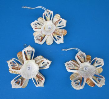 Peach Cut Strawberry Luhaunus Flower Christmas Ornaments <FONT COLOR=RED> Wholesale</font>, 4 inches - 60 @ $1.50 each