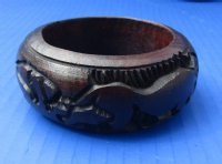 2-7/8 inches Round Carved Wooden Ostrich Egg Stand, Holder for Sale - 2 @ 6.50 each