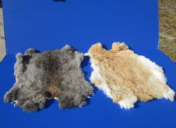 Natural Rabbit Fur, Pelts, Skins Assorted Colors - $13.99 each