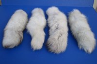 Fluffy White Blue Fox Tail Key Chain for Sale - $14.99 each