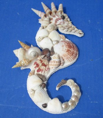 Seashell Seahorse Wall Plaques <font color=red> Wholesale</font> -  Case: 25 @ $3.60 each