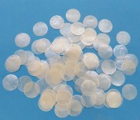 1-1/2 inches Capiz Shells, Windowpane oysters - 100 @ .15 each; 500 @ .13 each