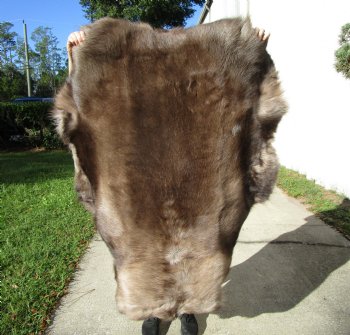Finland Reindeer Hide, Skin, Without Legs, with Deep Brown and Tan Fur, 47 by 35 inches - Buy this one for $109.99