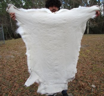 Finland Reindeer Hide, Skin, Fur with Blend of Tans, Brown, White, 51 by 45 inches for $144.99