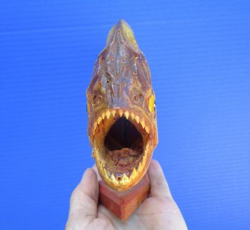 Taxidermy Piranha Fish on Wooden Base (9.25x6) - Buy this for $64.99