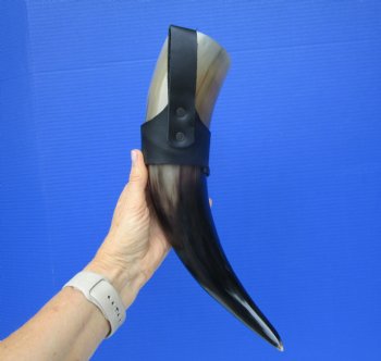 Hanging Drinking Horn with Leather Horn Holster (16") for 24.99