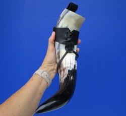 Hanging Drinking Horn with Leather Horn Holster (18") for 24.99