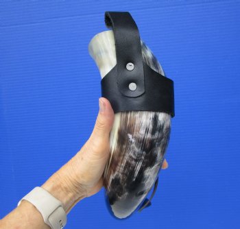 Hanging Drinking Horn with Leather Horn Holster (18") for 24.99