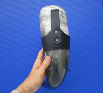 Large Hanging Drinking Horn with Leather Horn Holster (20-3/4") for 29.99