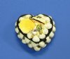 3-3/4 inches Heart Seashell Box for Jewelry and Treasures covered with pretty natural seashells - $6.99 each