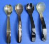 7-1/2 inches long Horn Spoon and Spork Sets <font color=red>Wholesale</font> - 8 Sets @ $12.00 a set