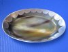 7 by 4-1/2 inches Oval Horn Tray with Scalloped Edge - $21.99 each