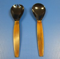 11 inches Horn Spoon and Spork Salad Serving Sets - $27.99