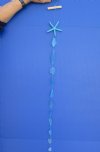 34 inches long Blue Starfish with Sea Glass Hanging Wall Decor in Bulk  - Pack of 5 @ $2.63 each; Bulk Box of 40 @ $1.95 each