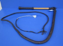 6 foot Leather Bull Whip, with an 18 inches Wood Handle<font color=red> Wholesale</font>  - 2 @ $48.00 each; 3 @ $42.00 each