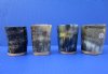 3 inches Authentic Horn Shot Glass, Cup for Sale, with a Hand Scraped Rustic Look - Packed 2 @ $11.15 each 