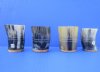 3 inches <font color=red> Wholesale</font> Dark Colored Carved Horn Viking Shot Glasses, Cups with Carved Blades of Decorative Grasses - Case of 14 @ $6.95 each