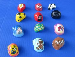 Assorted Painted Hermit Crab Shells, Sports Balls, Bugs, Cartoon Characters <font color=red> Wholesale</font>  - 250 @ .36 each