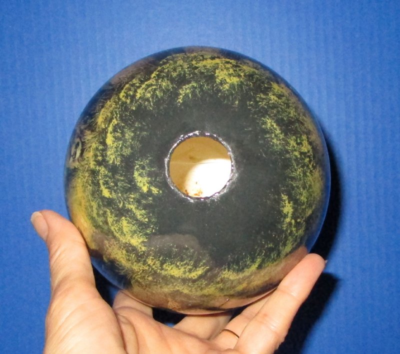 6 inches tall Family of Lions and Leopards Decoupage Ostrich Egg for Sale