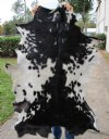 45 by 34 inches Black and White Genuine Goat Skin, Hide for Sale (few bald spots) - Buy this one for $44.99