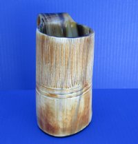 6-3/4 inches Buffed and Carved Horn Beer Mug with a Hand Scraped Rustic Look (16 oz) for $39.99