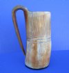 6-7/8 inches Rustic Buffalo Horn Beer Mug for Sale, Half Carved, Half Buffed (16 ounce) - Buy this one for $39.99